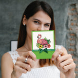 Flamingo Shape PVC Stamp, 4Pcs/Set