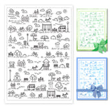 Globleland Custom PVC Plastic Clear Stamps, for DIY Scrapbooking, Photo Album Decorative, Cards Making, Mixed Shapes, 160x110x3mm
