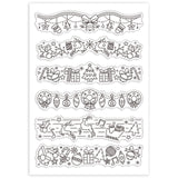 Globleland Custom PVC Plastic Clear Stamps, for DIY Scrapbooking, Photo Album Decorative, Cards Making, Christmas Bell, 160x110x3mm