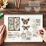 Globleland Custom PVC Plastic Clear Stamps, for DIY Scrapbooking, Photo Album Decorative, Cards Making, Flower, 160x110x3mm