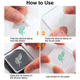 Globleland Plant, Icon, Everyday Icon Clear Stamps Seal for Card Making Decoration and DIY Scrapbooking