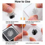 Globleland Tropical, Coconut Tree Silhouette Clear Stamps Seal for Card Making Decoration and DIY Scrapbooking