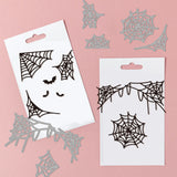Globleland Halloween Carbon Steel Cutting Dies Stencils, for DIY Scrapbooking, Photo Album, Decorative Embossing Paper Card, Stainless Steel Color, Spider Web Pattern, 139x108x0.8mm