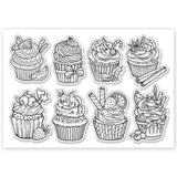 Globleland Custom PVC Plastic Clear Stamps, for DIY Scrapbooking, Photo Album Decorative, Cards Making, Food, 160x110x3mm