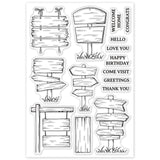 Globleland PVC Plastic Stamps, for DIY Scrapbooking, Photo Album Decorative, Cards Making, Stamp Sheets, Word, 160x110x3mm