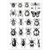 Globleland Insect Clear Stamps Seal for Card Making Decoration and DIY Scrapbooking