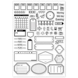 Globleland Notes, Stamps, Planners Clear Stamps Seal for Card Making Decoration and DIY Scrapbooking