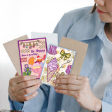 Globleland Custom PVC Plastic Clear Stamps, for DIY Scrapbooking, Photo Album Decorative, Cards Making, Flower, 160x110x3mm