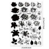 Flower Film Frame Clear Stamps