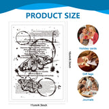 Globleland Custom PVC Plastic Clear Stamps, for DIY Scrapbooking, Photo Album Decorative, Cards Making, Insects, 160x110x3mm