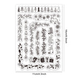 Globleland Custom PVC Plastic Clear Stamps, for DIY Scrapbooking, Photo Album Decorative, Cards Making, Christmas Socking, 160x110x3mm