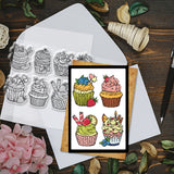 Globleland Custom PVC Plastic Clear Stamps, for DIY Scrapbooking, Photo Album Decorative, Cards Making, Food, 160x110x3mm