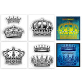 Crown PVC Stamp, 4Pcs/Set