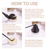 Black 3-in-1 Candle Accessory Set