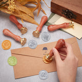 5pcs Wax Seal Stamp Set (Cat Paw Jellyfish Bird Honeycomb)