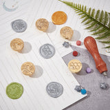 5pcs Wax Seal Stamp Set (Cat Paw Jellyfish Bird Honeycomb)