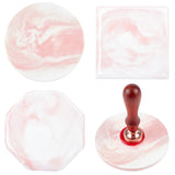 3 PCS Marble Pattern Pink Round Square Wax Seal Mat