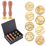 8pcs Wax Seal Stamp Heads Set (Dinosaur Series)