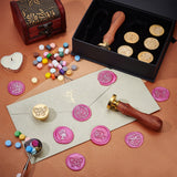 8pcs Wax Seal Stamp Heads Set (Gear Series)