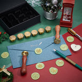 8pcs Wax Seal Stamp Heads Set (Christmas Series)