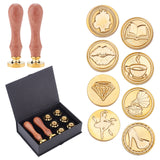 8pcs Wax Seal Stamp Heads Set (Life Series)