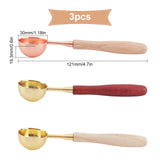 3Pcs Sealing Wax Spoon Kit