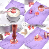 6pcs Blank Wax Sealing Stamp Set