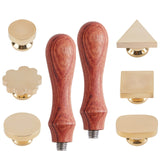 6 Shapes Blank Wax Seal Stamp Head Kit