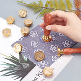 10PCS Flower Vintage Wax Seal Stamp Heads Set(Cherry Blossom Rose Four-Leaf Clover Forget-Me-Not)