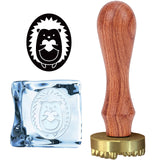 Hedgehog Ice Stamp Wood Handle Wax Seal Stamp