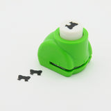 Mini Plastic Craft Punch Sets for Scrapbooking & Paper Crafts, Bowknot, Random Color, 33x26x31mm