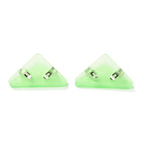 Triangle Shaped Plastic Clips, for Office School Supplies, Lime, 31x52x19mm