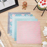 Globleland Scrapbook Paper Pad, for DIY Album Scrapbook, Greeting Card, Background Paper, Mixed Patterns, 152x152x0.1mm, 24sheets/set.
