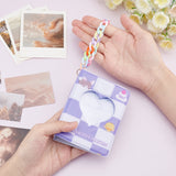 Globleland 1Pc PVC Card Storage Albums, Photocard Binder, DIY Transparent Photo Album Scrapbooking, Hollow Heart, Animal Pattern, 11x8.2x2.7cm, Inner Diameter: 9.5x7cm