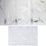 Globleland 3D PVC Window Window Privacy Films, No Glue Static Cling Glass Stickers, Bamboo Pattern, 200x300x0.1mm, 5pcs/m