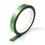 Globleland Laser Shining PET Plastic Scrapbook Decorative Adhesive Tapes, Medium Aquamarine, 0.59 inch(15mm), 50m/roll