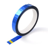 Globleland Laser Shining PET Plastic Scrapbook Decorative Adhesive Tapes, Dodger Blue, 0.59 inch(15mm), 50m/roll