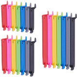 Food Snack Bag Storage Sealing Clips, Seal Clamp Plastic Bags Ziplock, Home Food Storage Clip, Mixed Color, 65x13x10mm, 13x84x10mm, 13x124x10mm