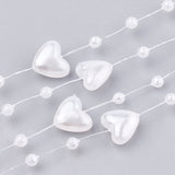 ABS Plastic Imitation Pearl Beaded Trim Garland Strand