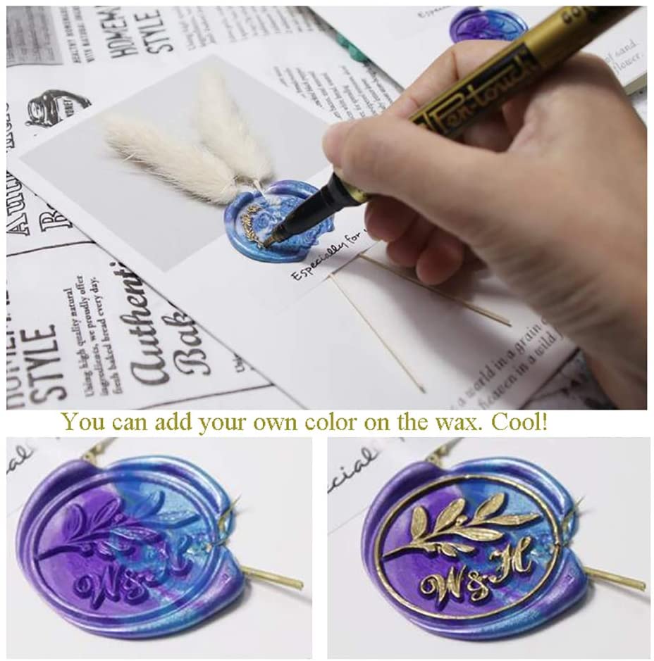 Mountain Moon River Pattern Wax Seal Stamp