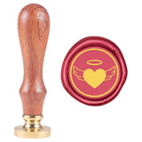 Heart Shape with Angel Wings Wax Seal Stamp