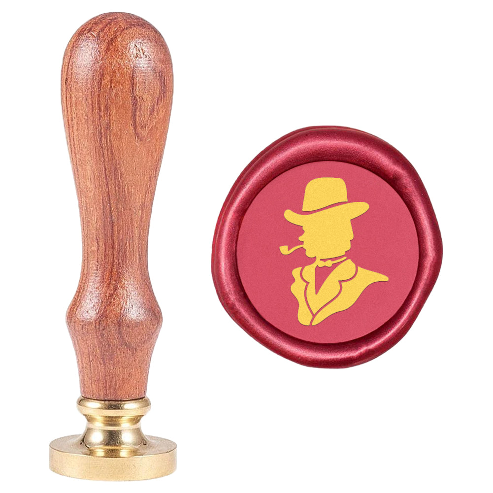 Wax Seal Stamp Gentlemen with Pipe