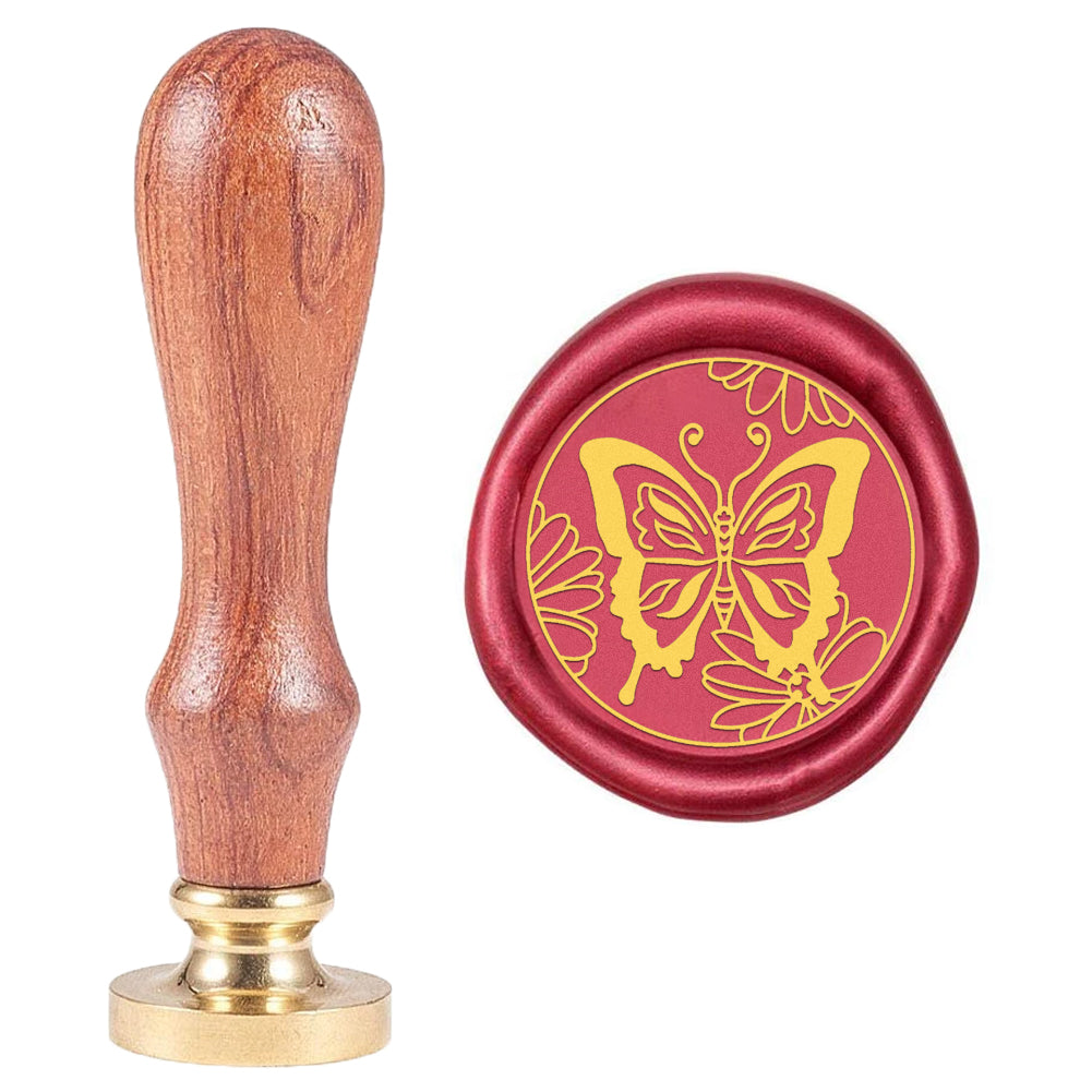 Flower butterfly Wax Seal Stamp