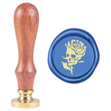 Rose and Skull Wax Seal Stamp