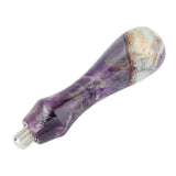 Replacement Purple Natural Amethyst Stamp Handle