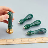 Replacement Green Natural Agate Stamp Handle