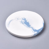 Blue Flat Round Marble Wax Seal Mat