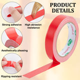 Globleland PE & Gauze Adhesive Tapes for Fixing Carpet, Bookbinding Repair Cloth Tape, Red, 2cm, about 20m/roll