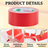 Globleland PE & Gauze Adhesive Tapes for Fixing Carpet, Bookbinding Repair Cloth Tape, Red, 4.5cm, about 20m/roll