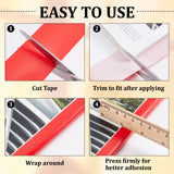 Globleland PE & Gauze Adhesive Tapes for Fixing Carpet, Bookbinding Repair Cloth Tape, Red, 4.5cm, about 20m/roll